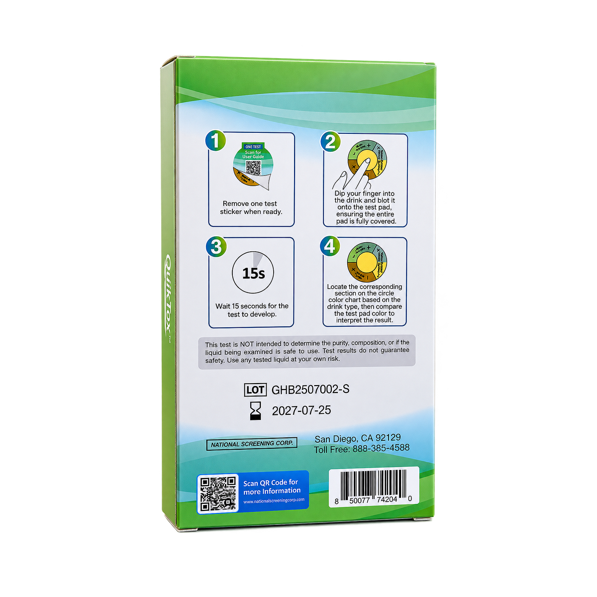 QuikTox™ SpikeRing – GHB Drink Test image 1